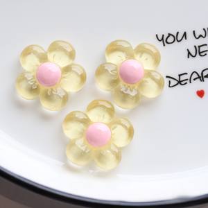 Cabujones planos de resina de la serie Clear Flower para horquillas, fundas de teléfono, scrapbooking, joyería DIY, manualidades y accesorios de decoración - Product Image 4