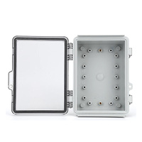 Boîtier de protection pour équipement électronique avec fenêtre transparente, boîte à batterie extérieure, boîtier de protection de câbles à charnières