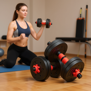 Juego de Mancuernas Ajustables PowerFit de 33 Libras (15 Kg), Material Compuesto, Unisex, Equipo de Gimnasio en Casa - Product Image 2