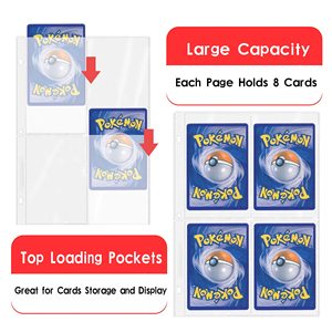 Vente en gros Foir Evolutions Original <span class=keywords><strong>Charizard</strong></span> Vmax <span class=keywords><strong>Gx</strong></span> Display Trading Cards Game 4 9 Pocket Poke Mon Card Holder Binder - Product Image 3