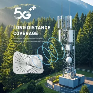 4G 5G 1700-4200MHz ระยะรับสัญญาณสูง2x22dBI เสาอากาศจานไฮเปอร์โบลิกสำหรับการสื่อสารเราเตอร์ไม่มี4G 5G เสาอากาศระยะไกล N - Product Image 1
