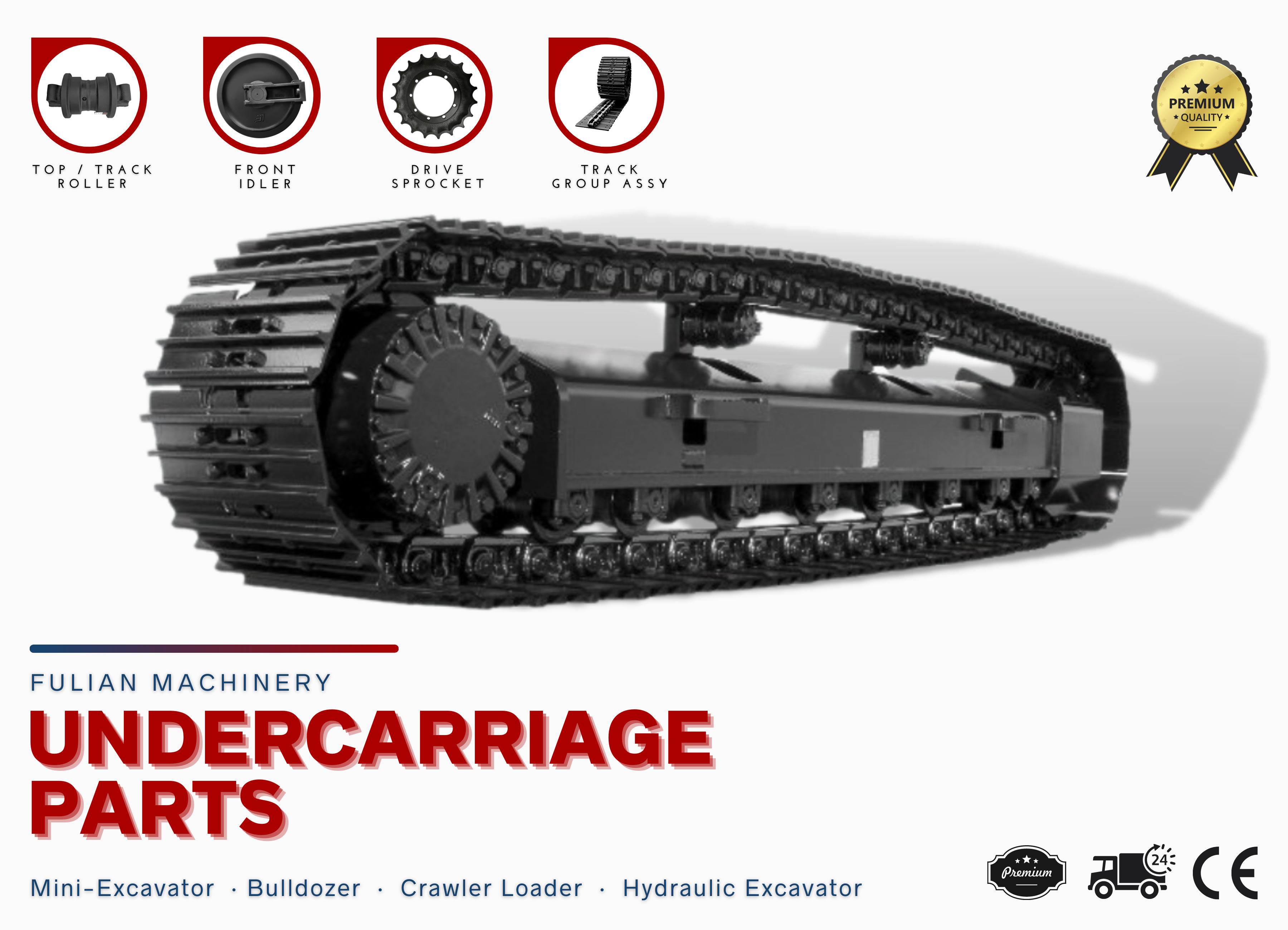 Mini Excavator Spare Parts - Track Group for Hitachi EX58MU