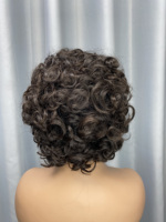Machine Perruques Courtes Bouncy Curl Bob Perruques pour Double Drawn Cheveux Bruts 300% Densité En Gros Pas Cher Prix