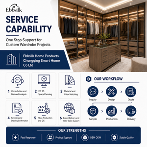 Armarios Modulares de Madera Sólida Personalizables para Proyectos de Contratistas, para Dormitorios de Lujo y Casas Completas - Product Image 3
