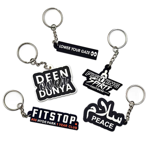 Regalos de empresa llavero personalizado logotipo de marca personalizado llavero de silicona personalizado 2d 3D PVC llavero de goma - Product Image 2