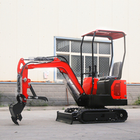 Mini-excavatrice à flèche pivotante de 1 tonne avec godet, moteur Yanmar personnalisé, petite machine, livraison gratuite, certifiée CE/EPA