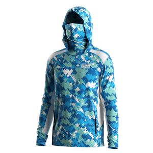 Sudadera de Pesca de Alto Rendimiento con Máscara Facial Integrada, Material de Secado Rápido y Malla Lateral Ventilada para Máxima Comodidad - Product Image 1