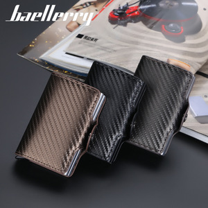 กระเป๋าใส่บัตรผู้ชาย Baellerry หนัง PU ป้องกัน RFID ช่องใส่บัตรหลายช่อง สีดำ สีน้ำตาลกาแฟ รุ่นสปริง 2022 - Product Image 1