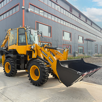 Backhoe Loader Kapasitas Bucket 1CBM Baru Dengan Berbagai Lampiran Kerja CE/EPA 7200kg Backhoe Loader Tugas Berat
