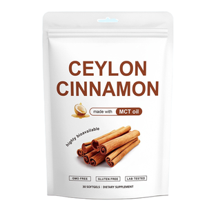 Cápsulas Blandas de Canela de Ceilán Orgánica de Alta Potencia con Aceite MCT, 30 Cápsulas Blandas, Suplemento Dietético, Antioxidante, Salud Metabólica, para Adultos - Product Image 1