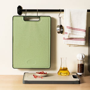 304 Dual Sided Wheat Straw Chopping <b>Board</b> Stainless Steel Cutting <b>Board</b> Chopping <b>Board</b> for Kitchen - Product Image 3