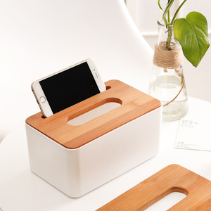 High quality wooden napkin holder tissue box