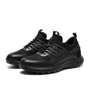 Chaussures <span class=keywords><strong>Homme</strong></span> Grossiste Rehaussantes 7 CM, Chaussures Élévatrices en Cuir de Vachette, Baskets de Course Décontractées à Lacets - Product Image 2