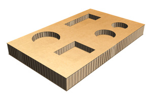 Amortisseur de chocs multicouche en carton alvéolaire, dérogé à l'ISPM-15, remplacement du <span class=keywords><strong>bois</strong></span>, pour l'électronique et les articles en verre - Product Image 5