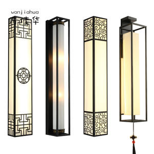 Nouvelle applique murale de style chinois avec abat-jour en acrylique, lumière LED E27, commande par interrupteur, pour chambre à coucher, salon, entrée, escalier, fond de scène - Product Image 3