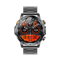 Montre connectée AK87 pour hommes, écran large de 1,7 pouces, batterie de 1000 mAh, 8773EWE, mémoire de 128 Mo, BT 5.2, appels, assistant vocal IA 100+, directement de l'usine