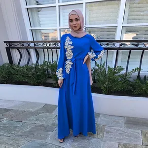 Vestidos Jubah Lebaran Femme Abayas Ramadan Kaftan Dubai Abaya Turki Muslim Wanita Hijab Gaun Marocain Islam Kaftan