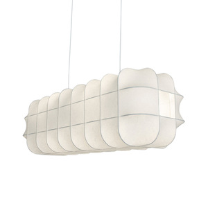 Lustre design en forme longue, blanc, à LED, pour restaurant, café, bar - Product Image 5