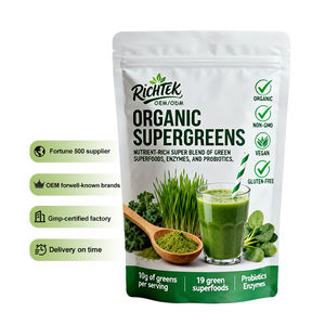 100% puro organico Super verde polvere Private Label Vegan salute integratore multivitaminico adattogeno enzimi digestivi - Product Image 1