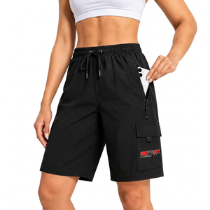 Pantalones Cortos Deportivos de Secado Rápido para Senderismo, Transpirables, para Correr al Aire Libre, con Cintura Elástica y Bolsillos con Cremallera - Product Image 6