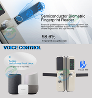 TTLock App Empreinte Digitale Antivol Appartement Chambre Serrure De Sécurité En Acier Inoxydable 304 Cerradura Inteligente Numérique WiFi Smart Lock