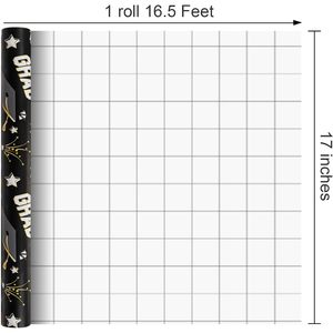 Graduation <b>Wrapping</b> <b>Paper</b> Black Gold 17 Inch X 16.5 Feet Double Side Recyclable For Graduation Gifts Craft - Product Image 4