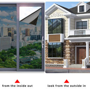 ذاتية اللصق طريقة واحدة للخصوصية من كلوريد البولي فينيل فيلم نافذة مرآة نهارية عاكس للتحكم في الحرارة من خلال حجب أشعة الشمس - Product Image 4