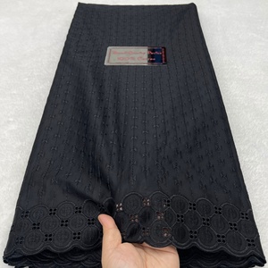 Nueva Tela <span class=keywords><strong>de</strong></span> Encaje Africana Ecológica <span class=keywords><strong>de</strong></span> 5 Yardas, 100% Algodón, Color Blanco, para Bodas, Fiestas Nocturnas, Ropa Masculina - Product Image 6