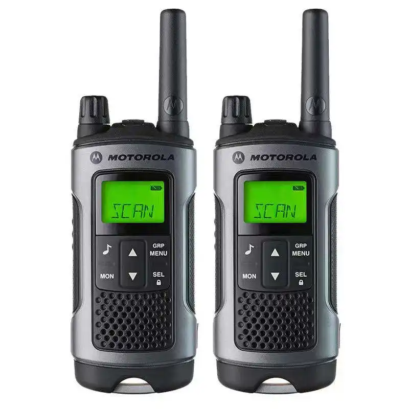 T80 Motorola UHF Walkie Talkie TLKR Twin Pack License Walkie Talkie speaker portabel Radio dua arah