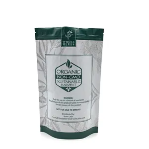Personalizzabile richiudibile a prova di odore imballaggio a chiusura lampo sacchetto barriera all'umidità Gourmet caffè spezie Snack Beuh Herb Mylar Bag
