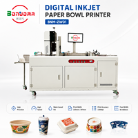 Imprimante numérique industrielle pour bols en papier, gobelets en papier, boîtes à emporter, sacs en kraft et emballages alimentaires avec alimentateur automatique