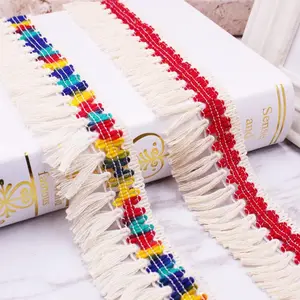 Deepeel LA131 5 см хлопковый ряд с кисточками кружева DIY аксессуары для одежды кисточки кружева для шляпы шторы шарф