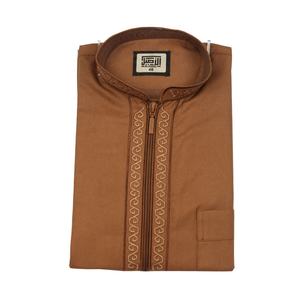 Costume musulman Arabie Saoudite Kurta de Dubaï Kaftan Abaya Ethnique Thobe pour Enfants Marque AL ASEEL Manches Courtes - Product Image 3