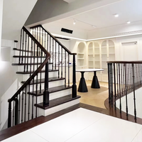 Rampe d'escalier en métal moderne et simple de 16 mm * 950 mm, idéale pour la décoration intérieure des villas et des appartements