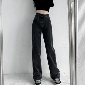 Pantalones <span class=keywords><strong>Vaqueros</strong></span> de Pierna Ancha y Recta, de Cintura Alta, Ajustados y Versátiles para Mujer, Primavera/Verano 2026 - Product Image 3