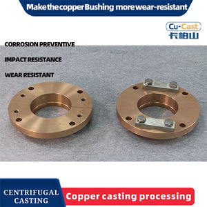 Manchon en laiton modèle DU personnalisé douille de bride sans huile pour équipement minier machine cassée douille en laiton rondelles en forme de cylindre - Product Image 2