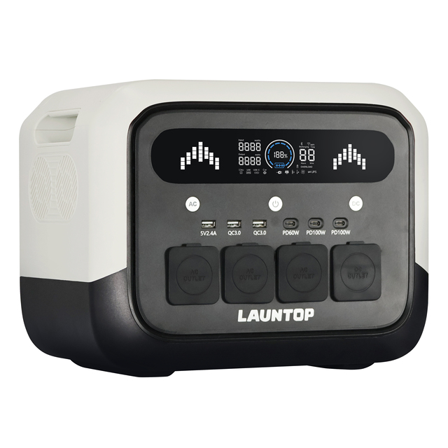 Professional 1200W Portable Power Station 1024Wh LiFePO4 Battery Solar Generator Pure Sine Wave 1H Fast Charging Smart App