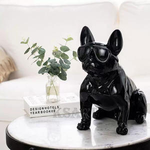 Pièces créatives <span class=keywords><strong>de</strong></span> <span class=keywords><strong>combat</strong></span> <span class=keywords><strong>de</strong></span> chiens français vendant <span class=keywords><strong>de</strong></span> la résine <span class=keywords><strong>de</strong></span> vent nordique grands accessoires décoration <span class=keywords><strong>de</strong></span> fenêtre <span class=keywords><strong>de</strong></span> maison artisanat bouledogue - Product Image 2