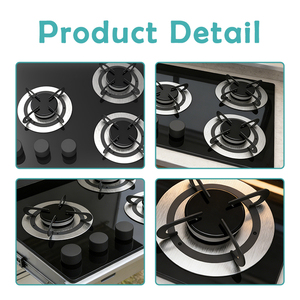 Cuisinière à gaz compacte à trois brûleurs JDA facile à nettoyer, en acier inoxydable SS304, intégrée pour camping-car, cuisine mobile, <span class=keywords><strong>caravane</strong></span> et vie en van - Product Image 5