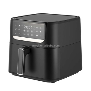 Freidora <span class=keywords><strong>de</strong></span> <span class=keywords><strong>Aire</strong></span> Inteligente ANWELL Económica <span class=keywords><strong>de</strong></span> 6L con Panel <span class=keywords><strong>de</strong></span> Pantalla Digital, Menús Preestablecidos Multifunción, Electrodoméstico <span class=keywords><strong>de</strong></span> Cocina Negro para el Hogar - Product Image 1
