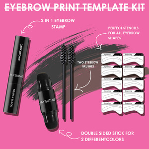Jaysuing Kit de pochoirs à sourcils et Gel à sourcils pour un maquillage facile, naturel, waterproof et anti-bavure, pour sourcils et ligne des cheveux - Product Image 3