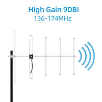 Antenne VHF Yagi haute puissance 136-174mhz, 5 éléments, vente en gros d'usine