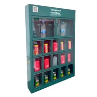 Distributeur automatique de petites casiers commerciaux pour salons de thé, écran tactile, affichage LED vert, armoire de distribution automatique personnalisable