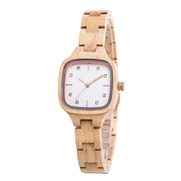 Mini Lady Japanese Quartz Mouvement Montres en bois pur Élégantes montres écologiques multi-couleurs