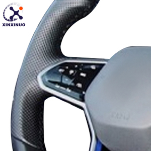 Volante de cuero medio perforado <span class=keywords><strong>R</strong></span> <span class=keywords><strong>Line</strong></span> Golf 8 para VW Volkswagen Golf 8 MK8 8R <span class=keywords><strong>R</strong></span> Gti Gtd Jetta Tiguan Polo Passat CC B7 B8 - Product Image 4