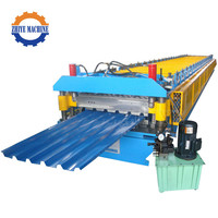 Machine de formage de tôles de toiture en acier de type IBR trapézoïdal entièrement automatique