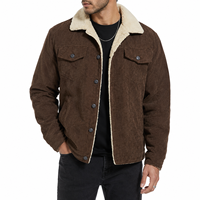 Chaqueta de Invierno Personalizada para Hombre, Forrada de Sherpa, Estilo Aviador Vintage, con Cuello de Piel Sintética, Chaqueta Bomber de Trabajo con Logotipo