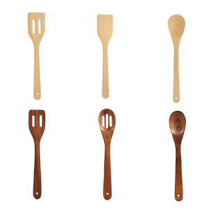 Acacia Wood Cooking Utensil Set 3 Piece Wooden Spatula Spoon Kitchen Tools - Product Image 5