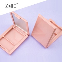 2Pan Boîtier vide compact rectangulaire magnétique en ABS pour poudre, palette de sourcils, palette de correcteur, palette de fards à paupières crème et palette de maquillage illuminateur