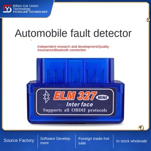 ELM327 5.1 Mini Mode ganda untuk OBD2, penganalisa mesin detektor kerusakan mobil dengan layar LCD 1.5 "versi biru 2.1 - Product Image 2